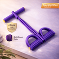 4-Tube Yoga Pedal Puller Resistance Band – Full Body Toning System